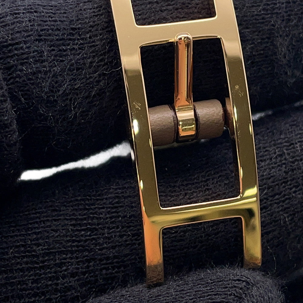 HERMES Be Api de Bourtour Bracelet Size T2 Etoupe/Nata Swift Leather