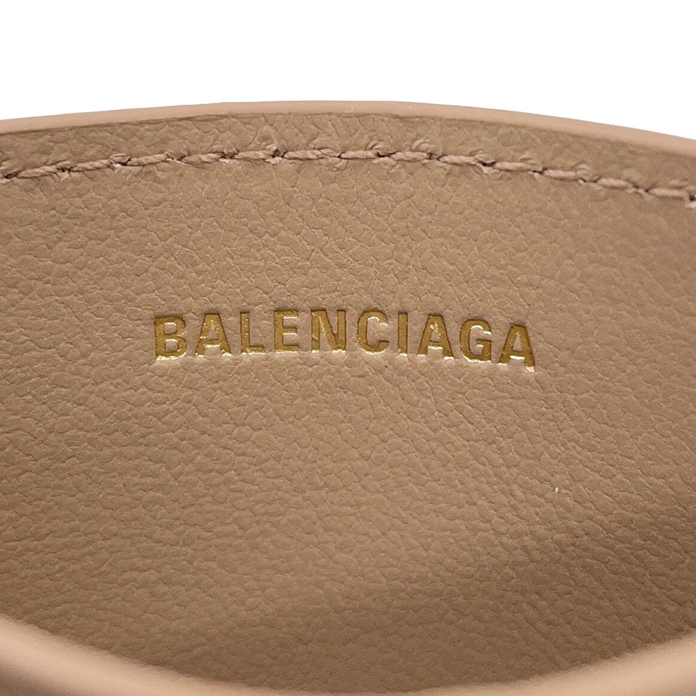BALENCIAGA CASH2.0 Card Case latté8108992ABGH2621 Calf Leather
