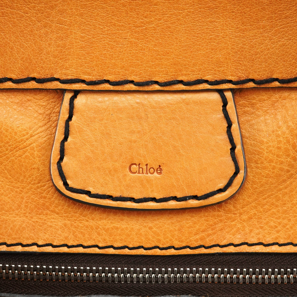 Tan Leather Edith Tote Bag