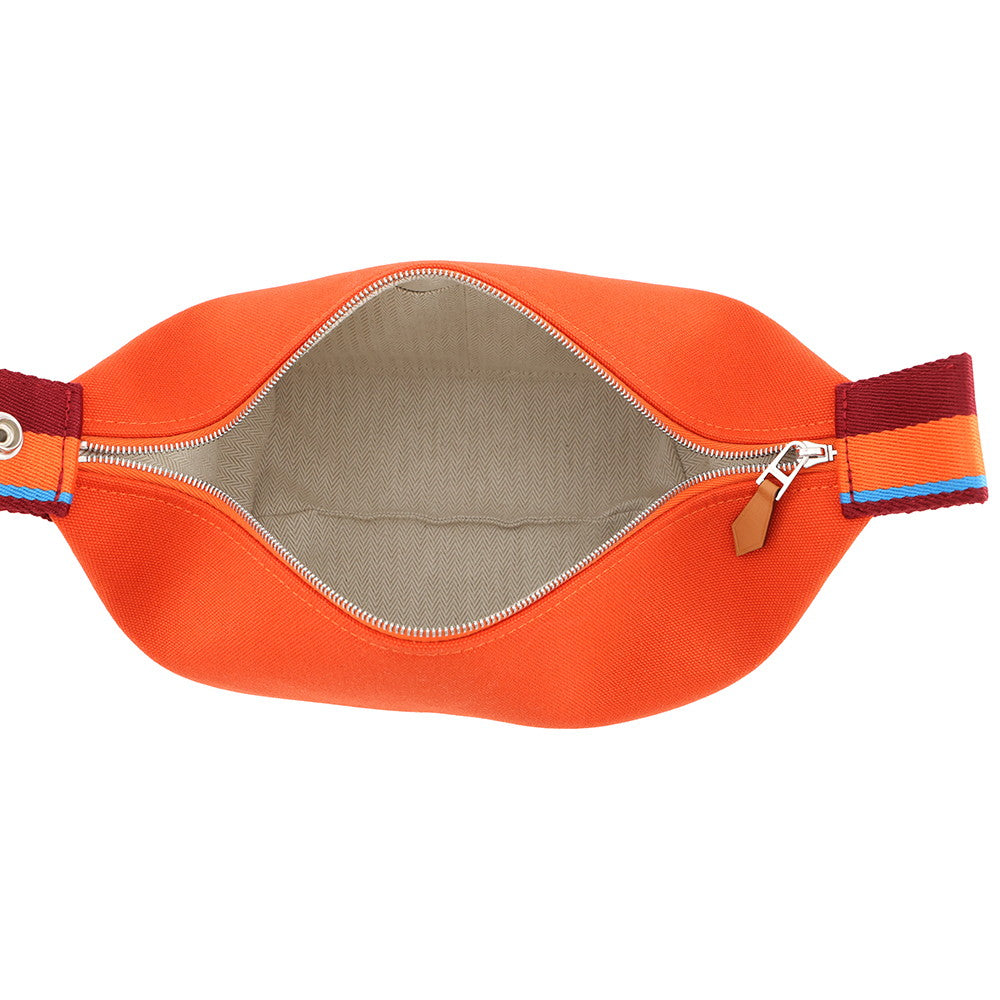 HERMES BRIDE A Black H Pavilion Orange・Feu Canvas Size PM
