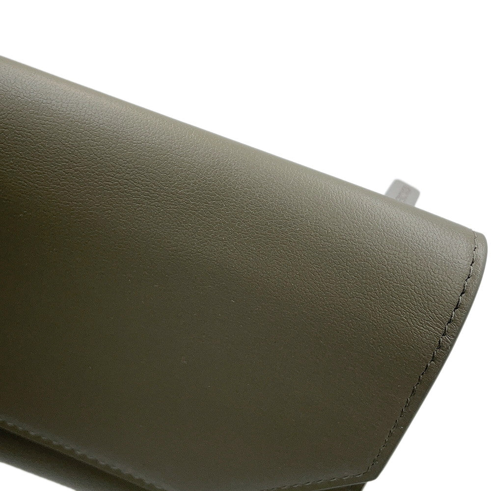 BALENCIAGA Envelope Long Wallet Card Holder Japan Limited Edition Army Green7861712AABX3262 Smooth Calf Leather