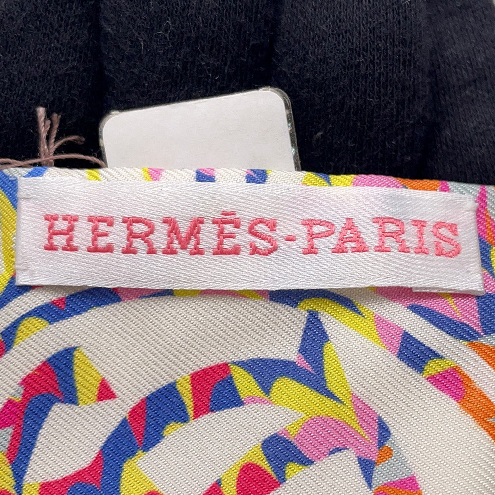 HERMES Twilly Ex-Libris Kyoto Marble EX-LIBRIS MARBLE Rose/Blanc/Blue Silk100%
