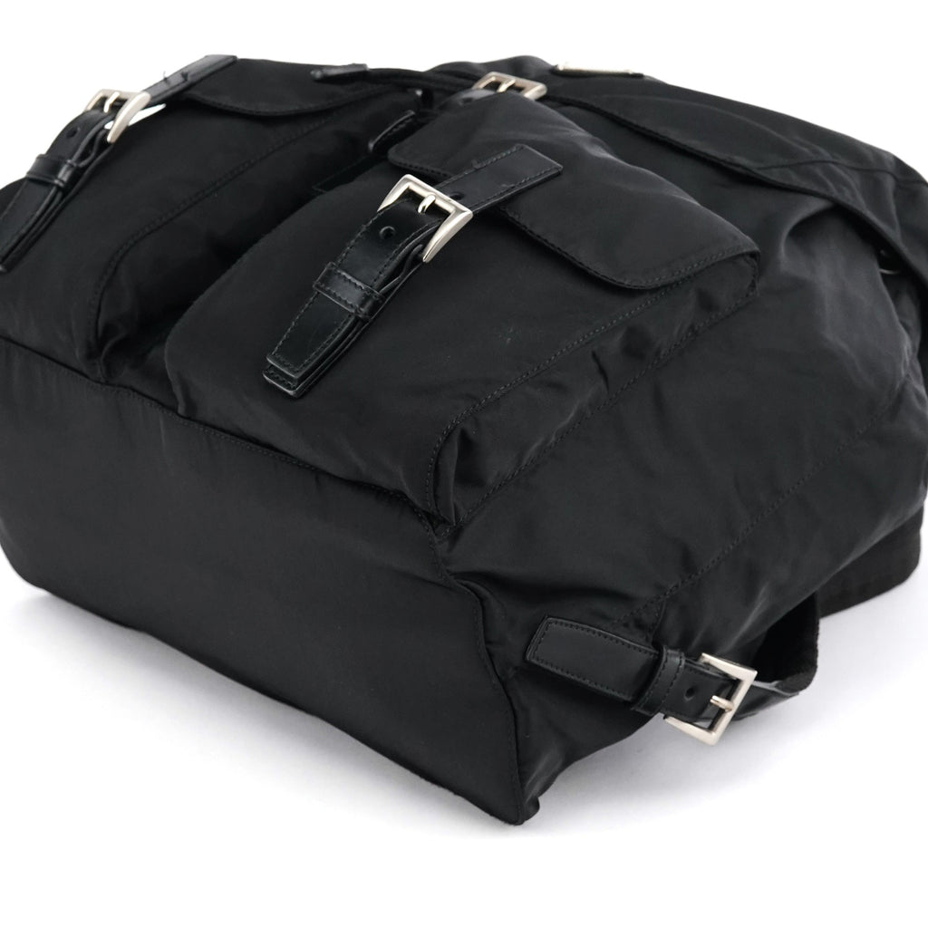 B2811F Black Tessuto Vela Nylon Backpack