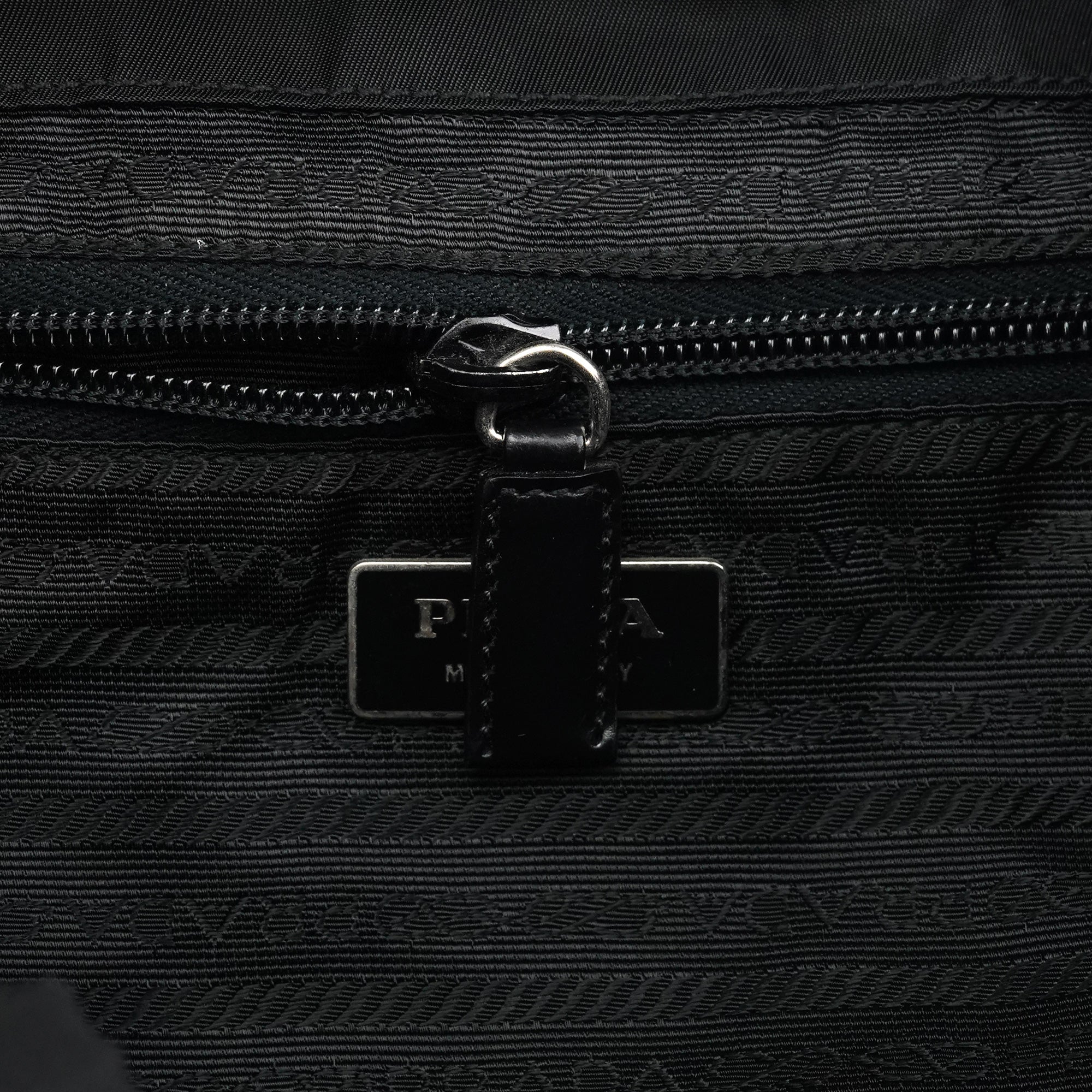 B2811F Black Tessuto Vela Nylon Backpack
