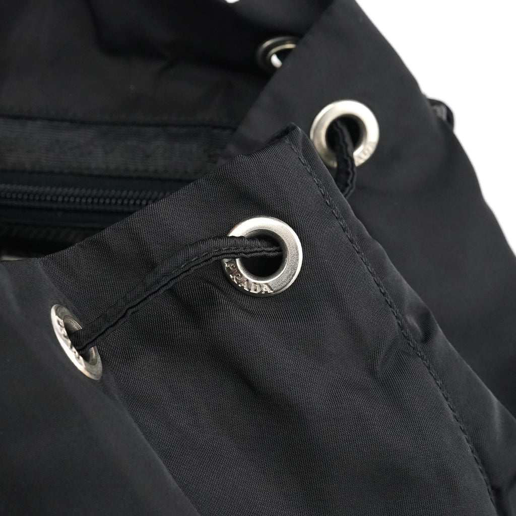 B2811F Black Tessuto Vela Nylon Backpack