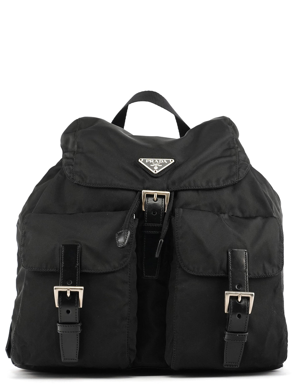 B2811F Black Tessuto Vela Nylon Backpack