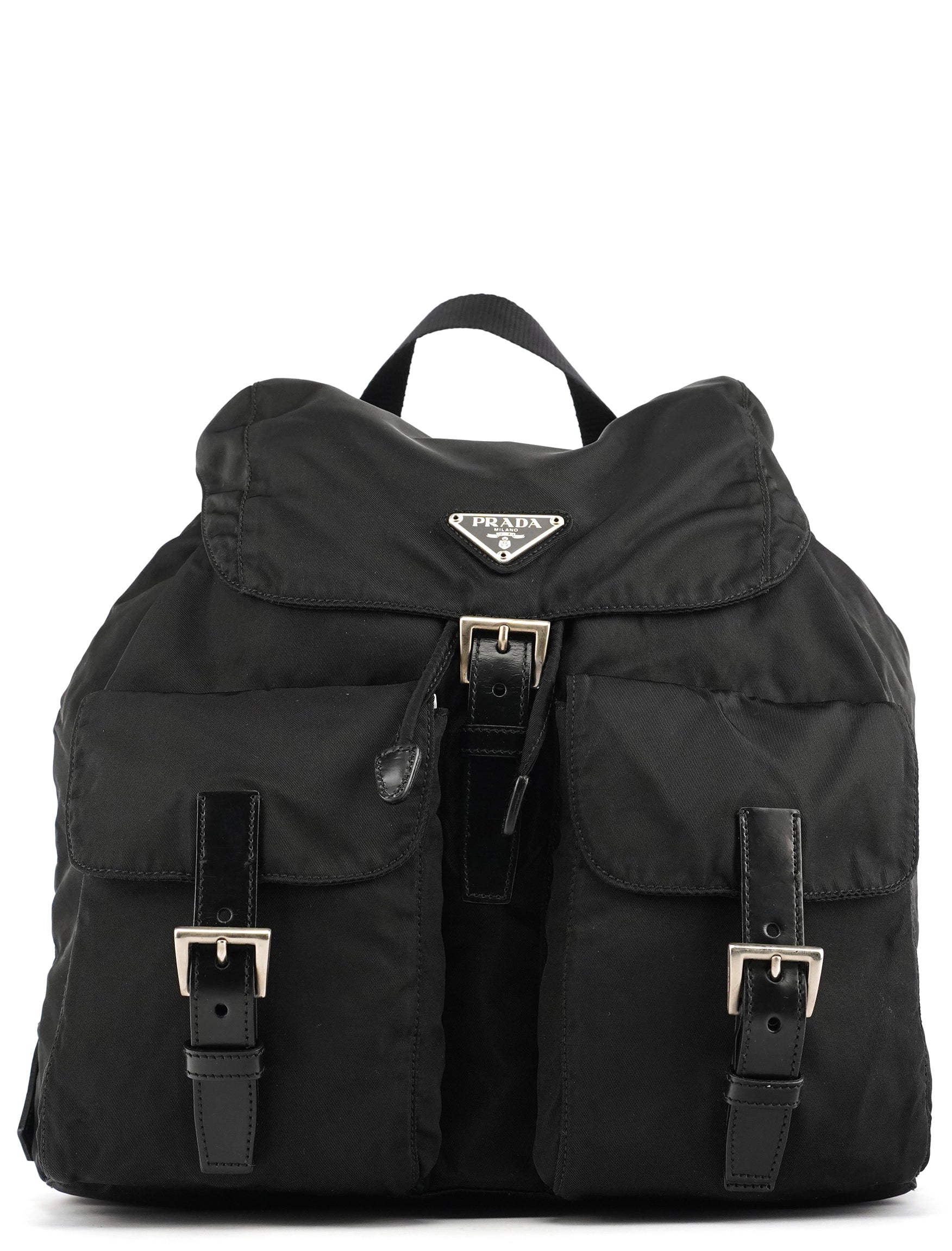 B2811F Black Tessuto Vela Nylon Backpack