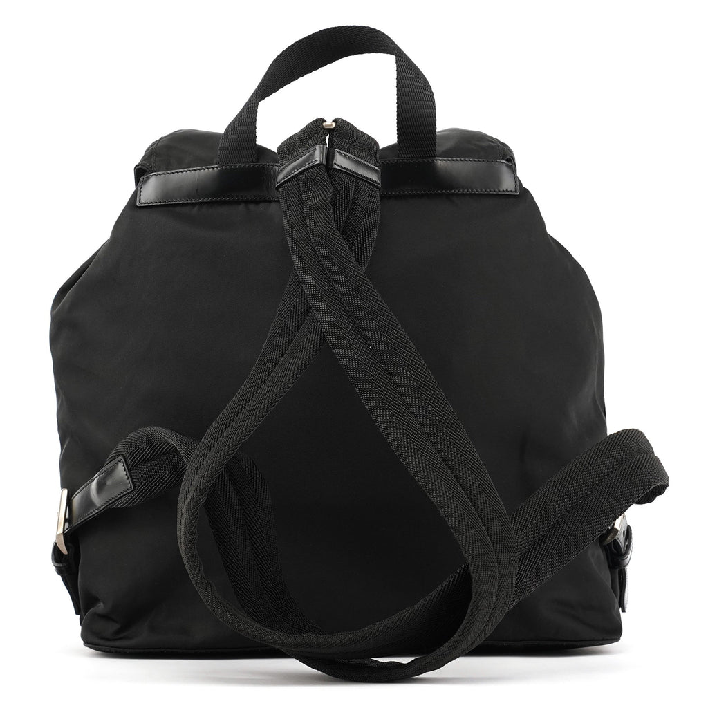 B2811F Black Tessuto Vela Nylon Backpack