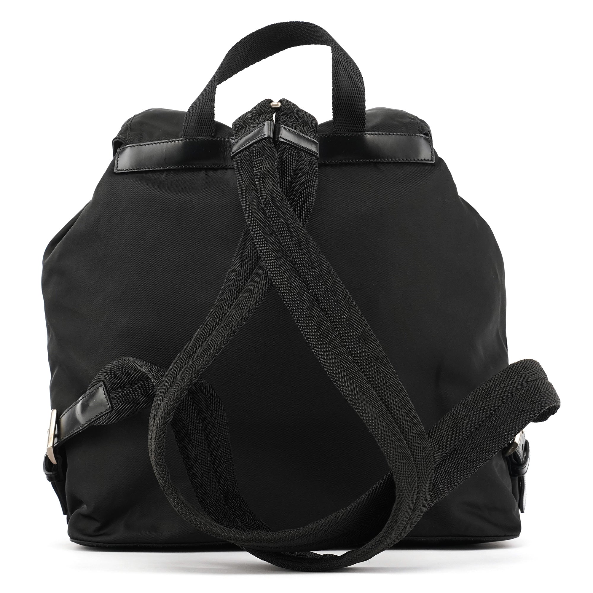 B2811F Black Tessuto Vela Nylon Backpack