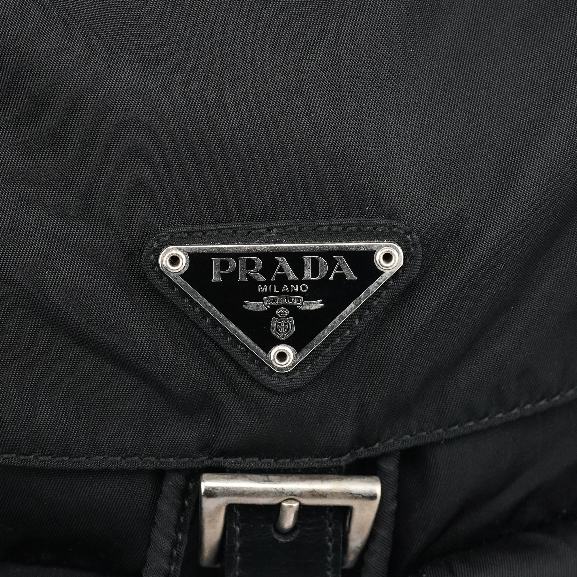 B2811F Black Tessuto Vela Nylon Backpack