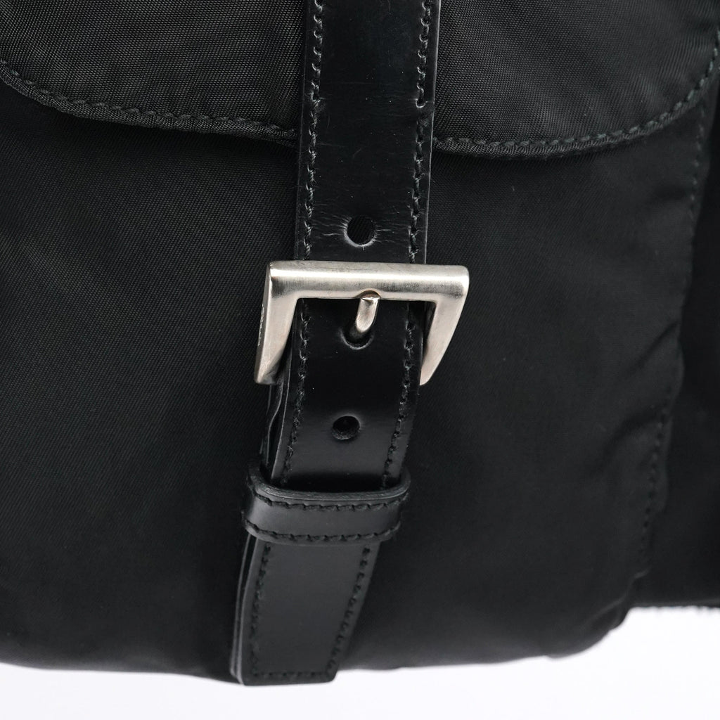 B2811F Black Tessuto Vela Nylon Backpack