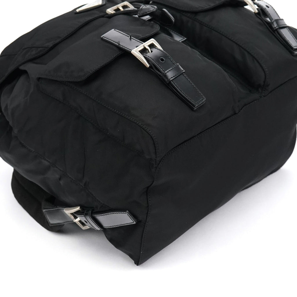 B2811F Black Tessuto Vela Nylon Backpack
