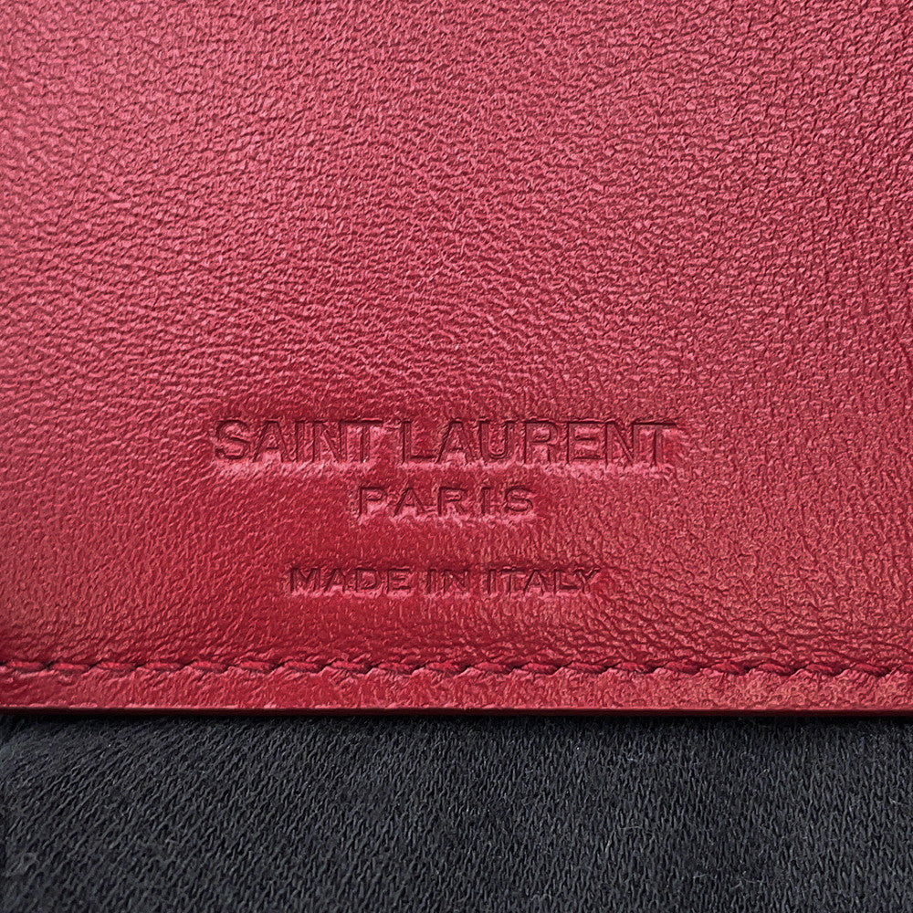 SAINT LAURENT PARIS East / West Wallet Bordeaux396307AAEJ16947 Patent Leather