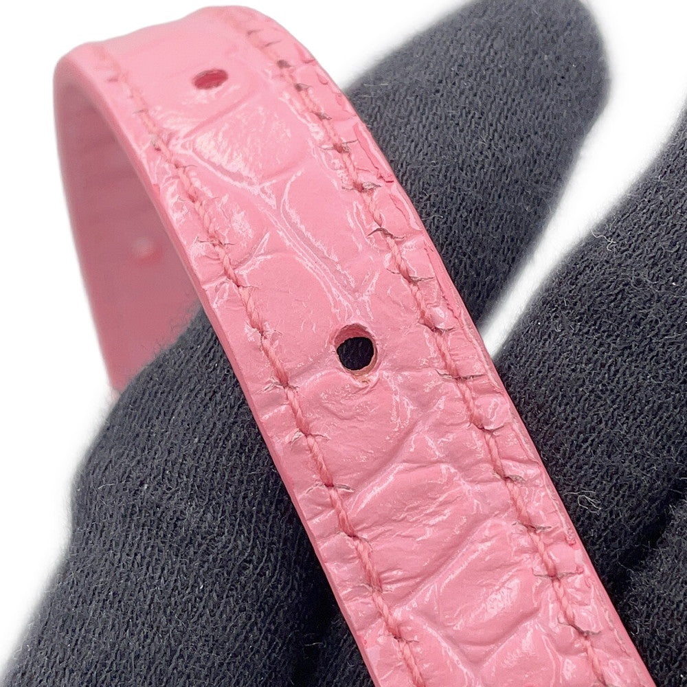 BALENCIAGA XX Cross Body Bag Pink6956452108X5812 Croco embossed leather Size Small