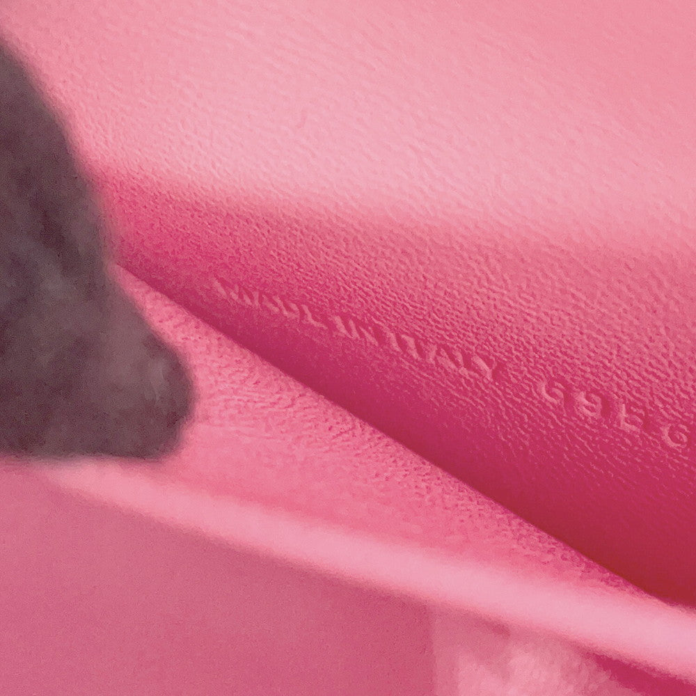 BALENCIAGA XX Cross Body Bag Pink6956452108X5812 Croco embossed leather Size Small