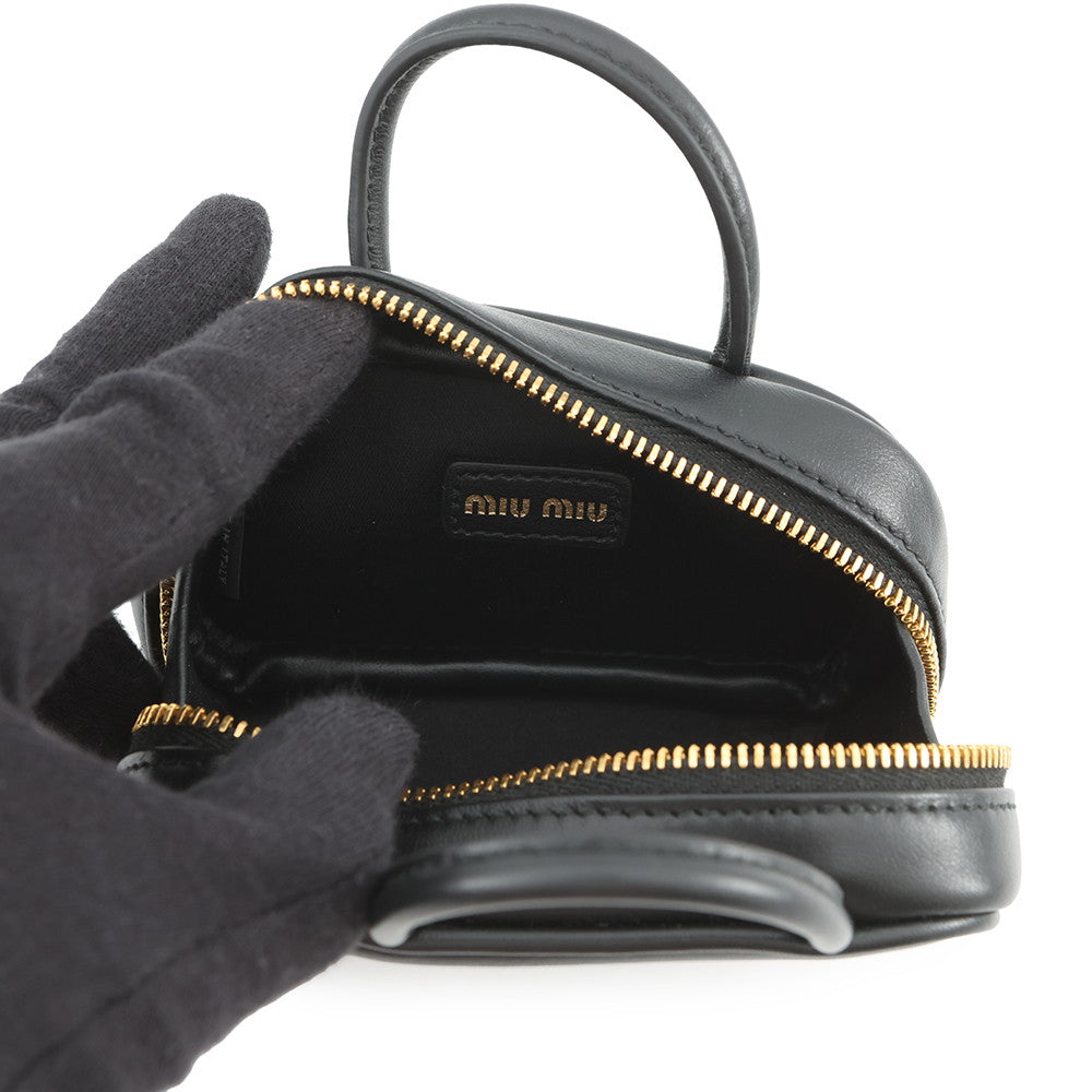 MIUMIU Bag Charm Micro Bag Black5NR036_2F8W_F0002 Leather