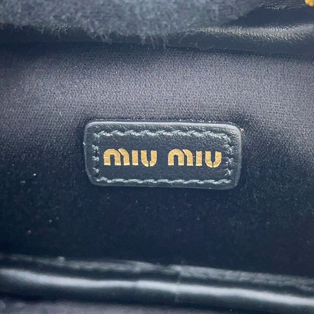 MIUMIU Bag Charm Micro Bag Black5NR036_2F8W_F0002 Leather