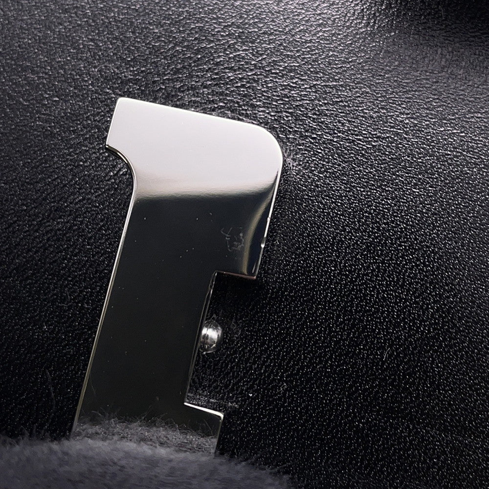 HERMES Constance3 Miroir Black Box Calf Leather Size Mini
