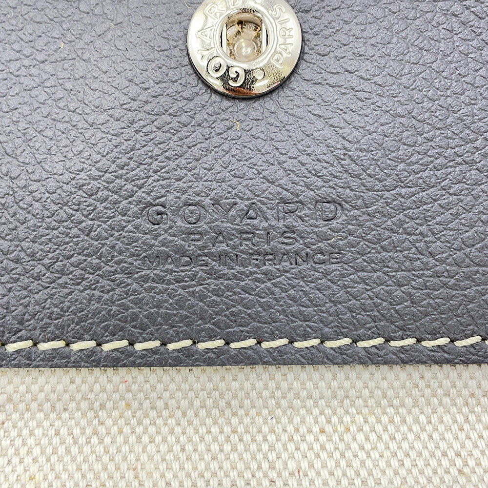 GOYARD Saint Louis with clip GraySTLCROPMLTY51CL51P PVC Leather Size PM