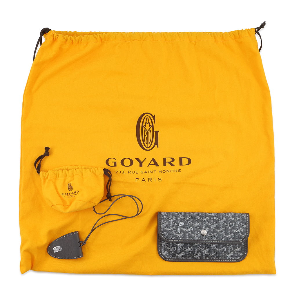 GOYARD Saint Louis with clip GraySTLCROPMLTY51CL51P PVC Leather Size PM