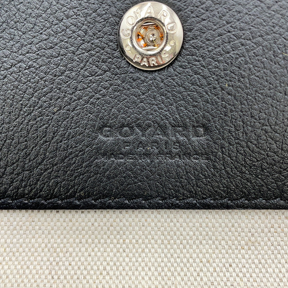 GOYARD Saint Louis with clip BlackSTLCROPMLTY01CL01P PVC Leather Size PM