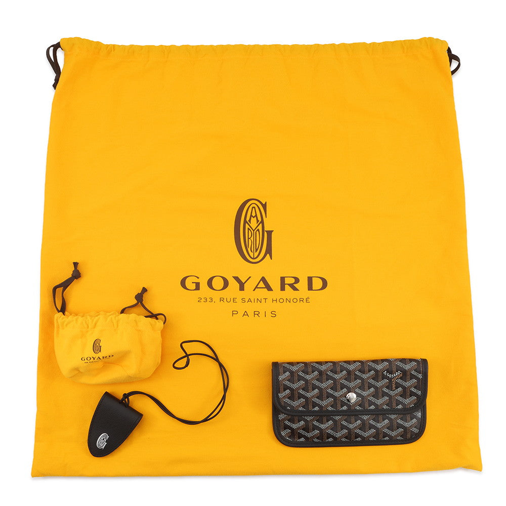 GOYARD Saint Louis with clip BlackSTLCROPMLTY01CL01P PVC Leather Size PM