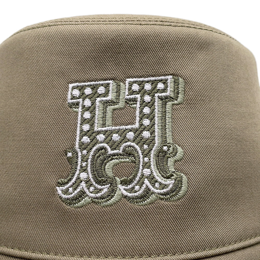 HERMES Hat 《Harper H Electric》 Embroidery Size 58 SausageH252010N Cotton100%