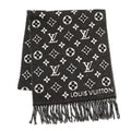 LOUIS VUITTON Echarpe LV to Jules NoirM77406 Silk52% Cashmere48%