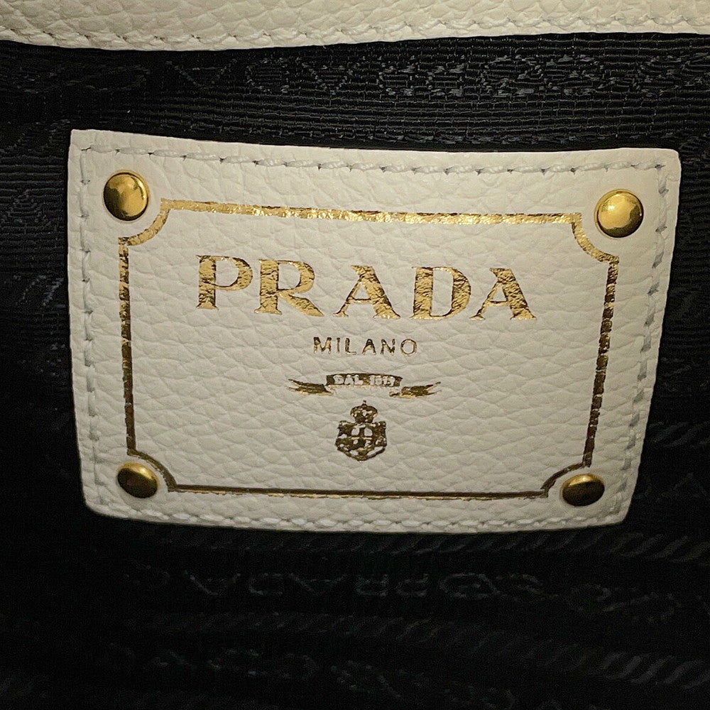 PRADA One Shoulder Bag White1BC051_2S8K_F0009 Leather