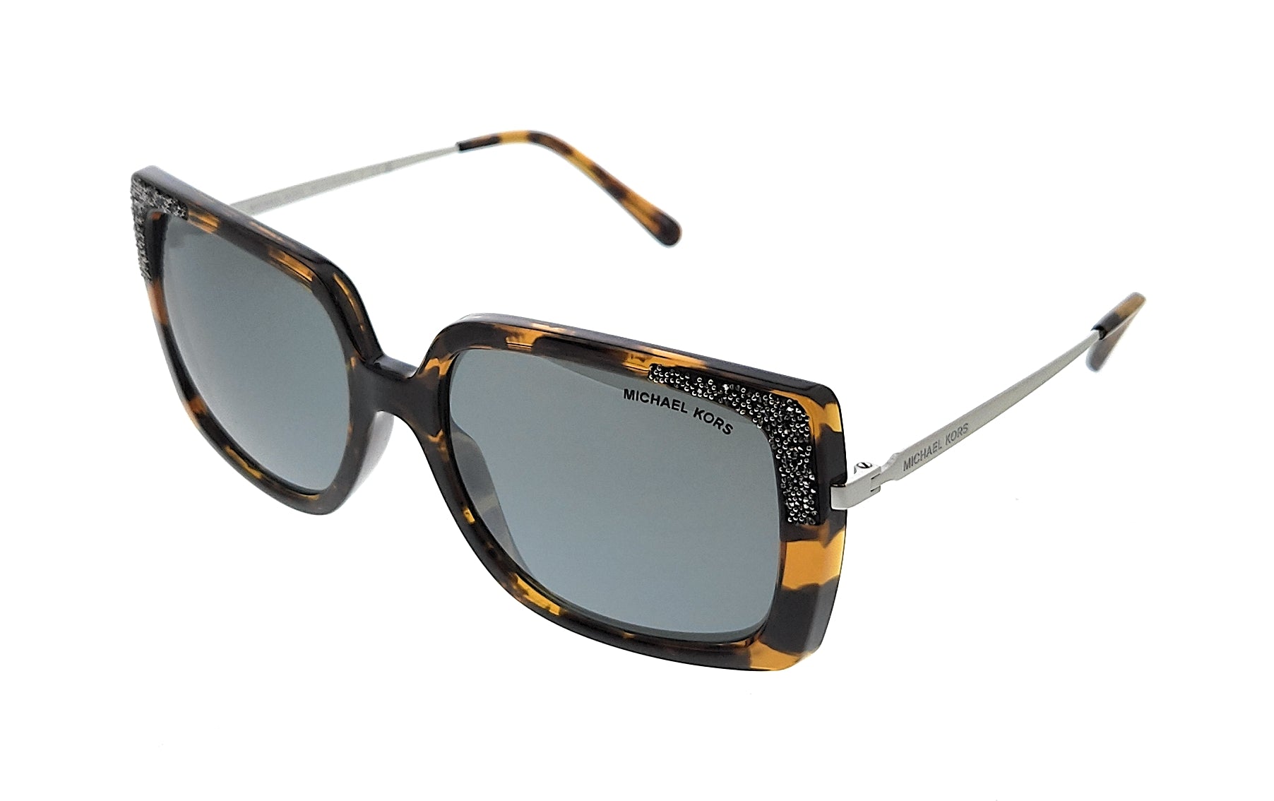 Michael Kors 0MK2131 33336V Rochelle Dark Tortoise Square Sunglasses