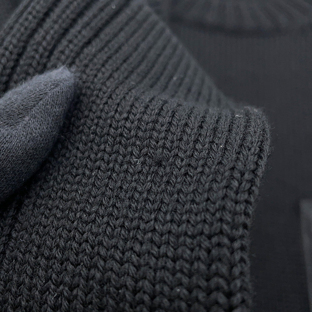PRADA Triangle Logo Sweater Size 52 BlackUMB049_1W4X_F0002_S_202 Wool100%