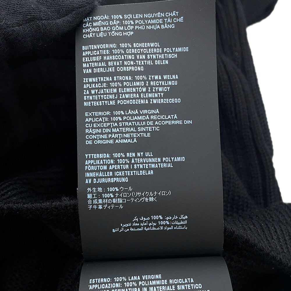 PRADA Triangle Logo Sweater Size 52 BlackUMB049_1W4X_F0002_S_202 Wool100%
