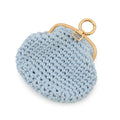 FENDI Kiss Lock Coin purse Light Blue8M0454 AFGX Cotton