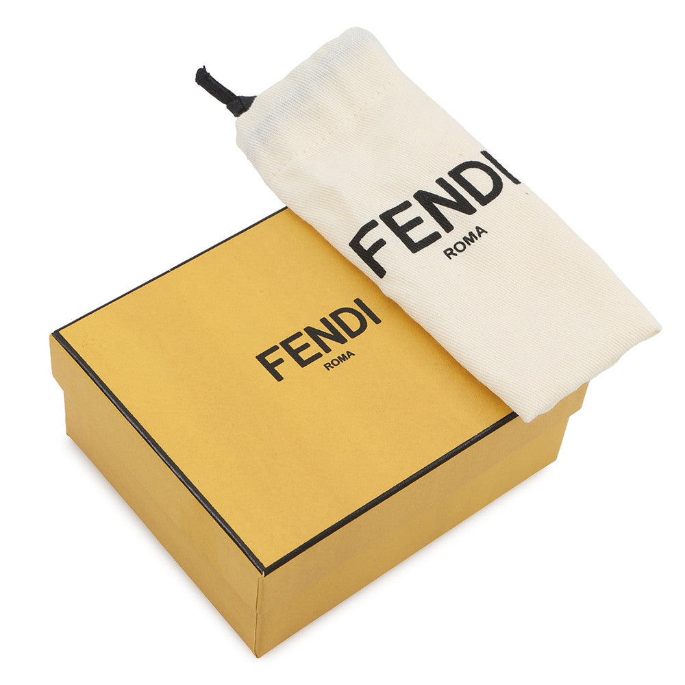 FENDI Kiss Lock Coin purse Light Blue8M0454 AFGX Cotton