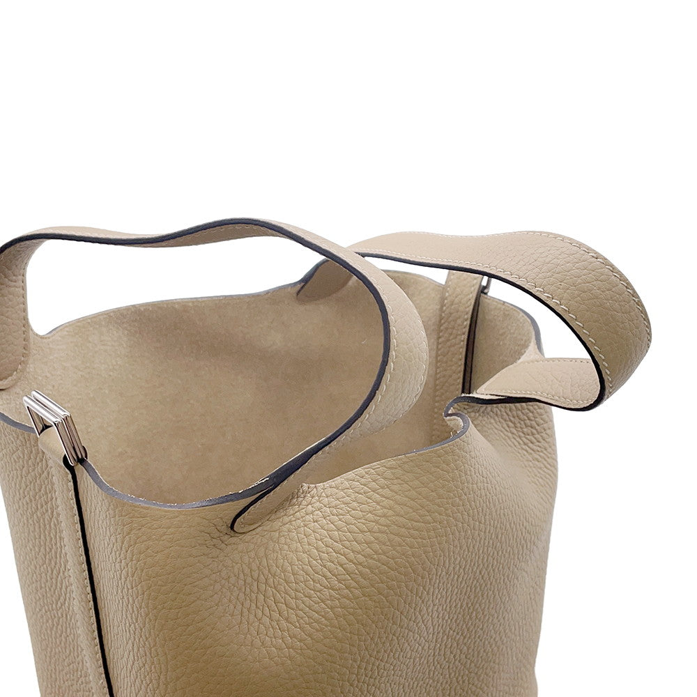 HERMES Picotin Lock Trench Taurillon Clemence Size PM