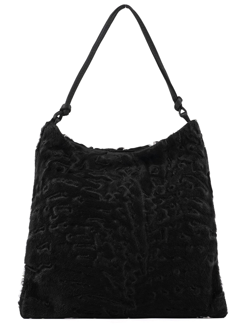 B8661 Black Breitschwanz Fur Mini Bag