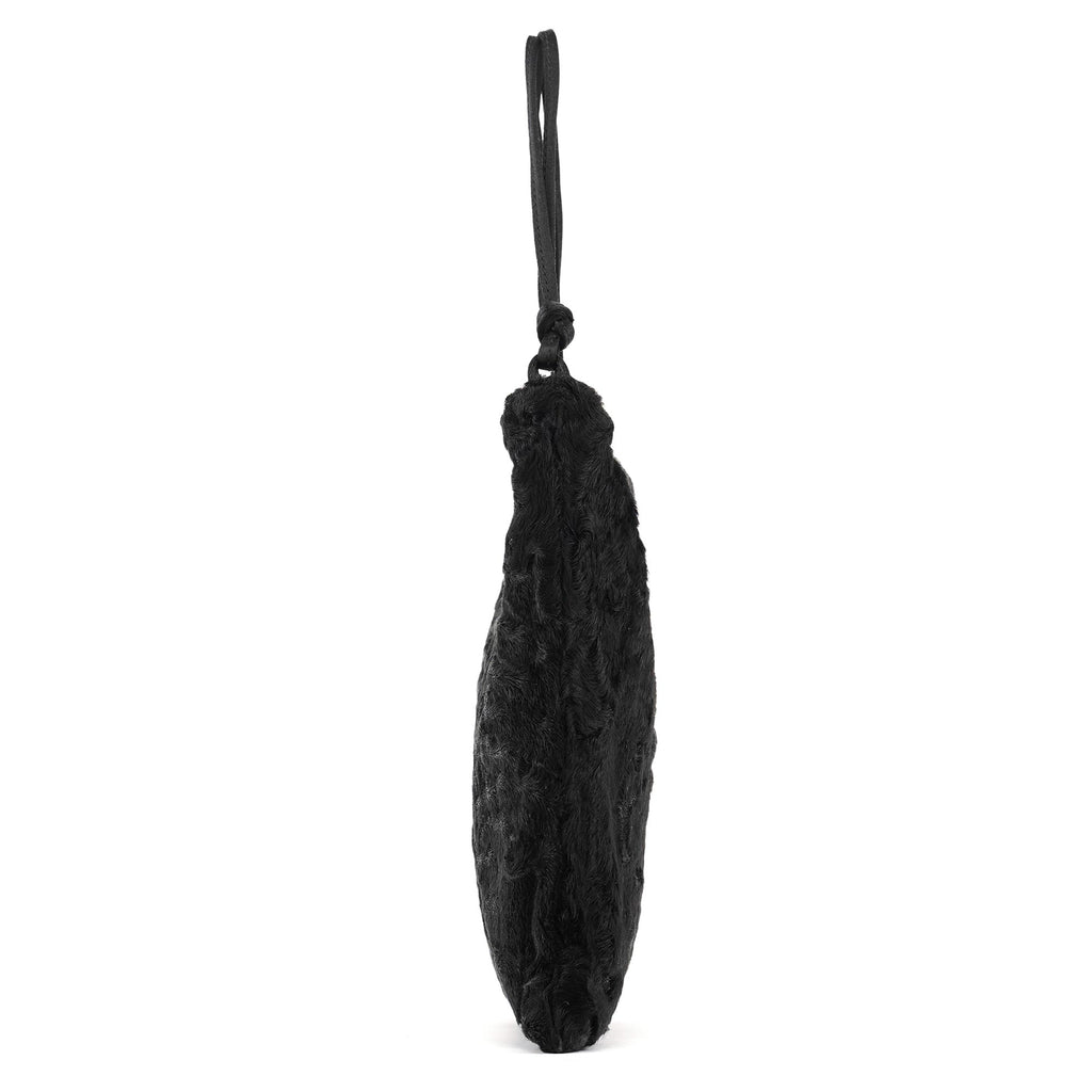 B8661 Black Breitschwanz Fur Mini Bag
