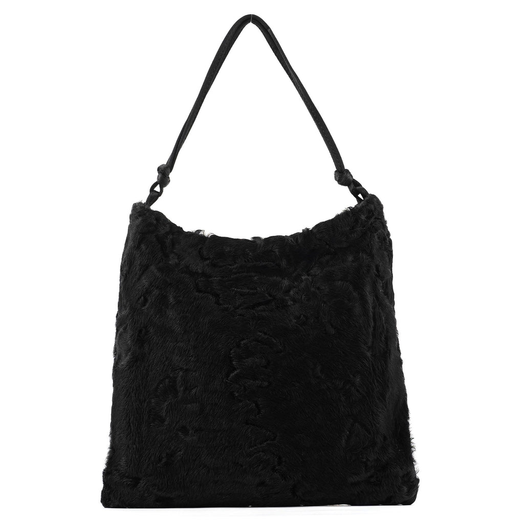 B8661 Black Breitschwanz Fur Mini Bag
