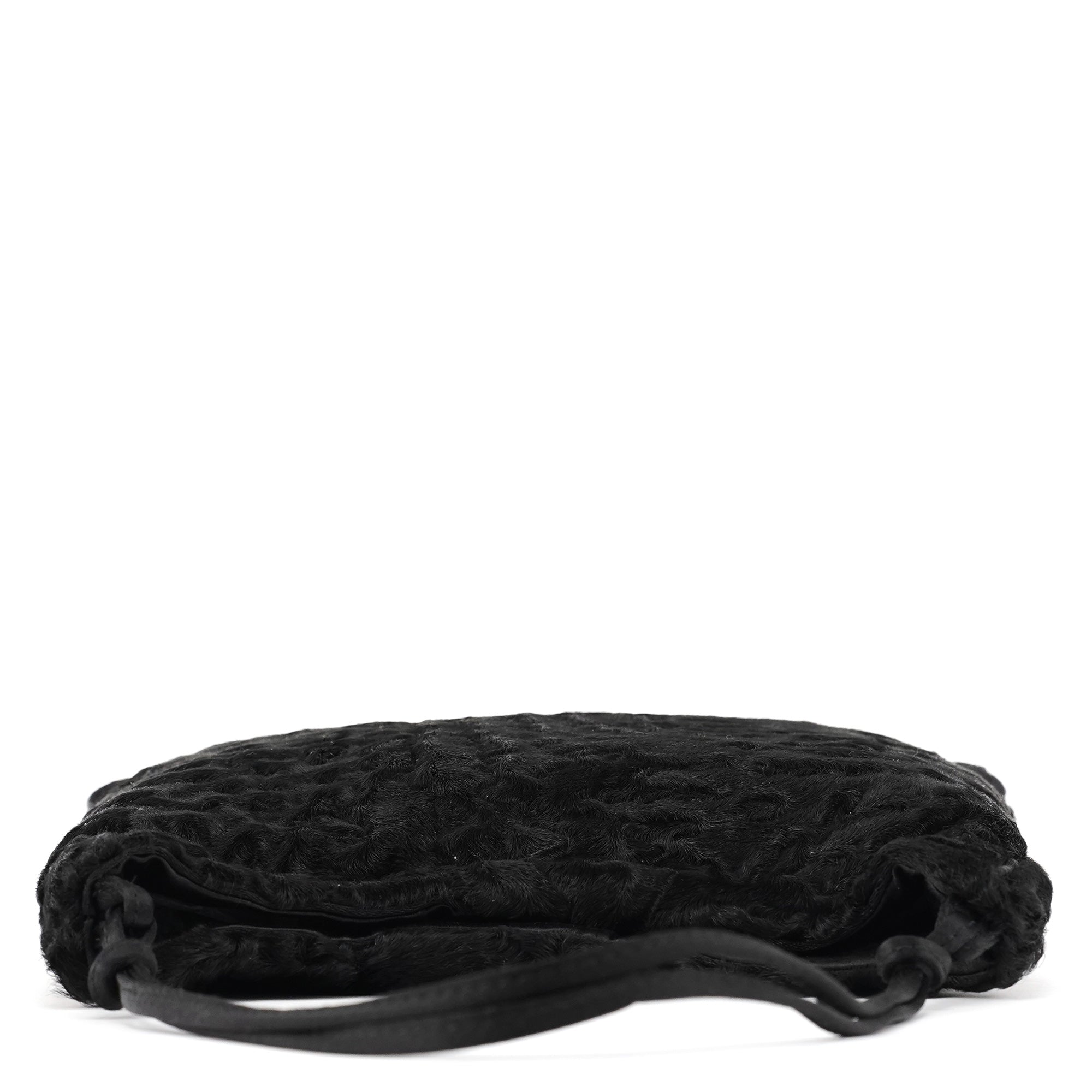 B8661 Black Breitschwanz Fur Mini Bag