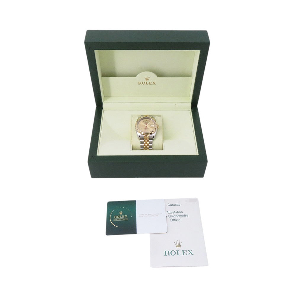 ROLEX Datejust Turn-O-Graph W36mm Stainless Steel K18YG Champagne Dial116263