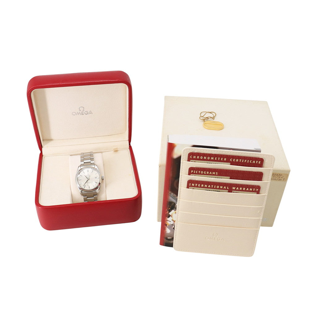 OMEGA Seamaster Aqua Terra Date W36.2mm Stainless Steel Silver Dial2504.3