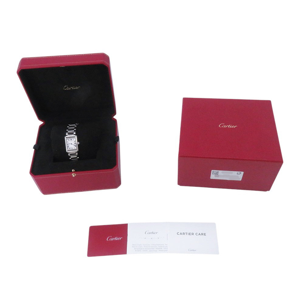 CARTIER Tank mast SM H29.5mm×W22mm Stainless Steel Silver DialWSTA0051