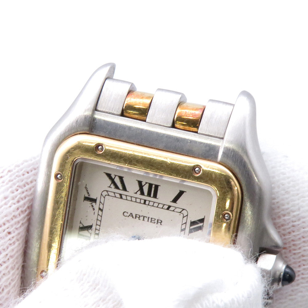 CARTIER PANTHERE SM 2 Row H30mm×W22mm Stainless Steel K18YG Ivory DialW25029B6