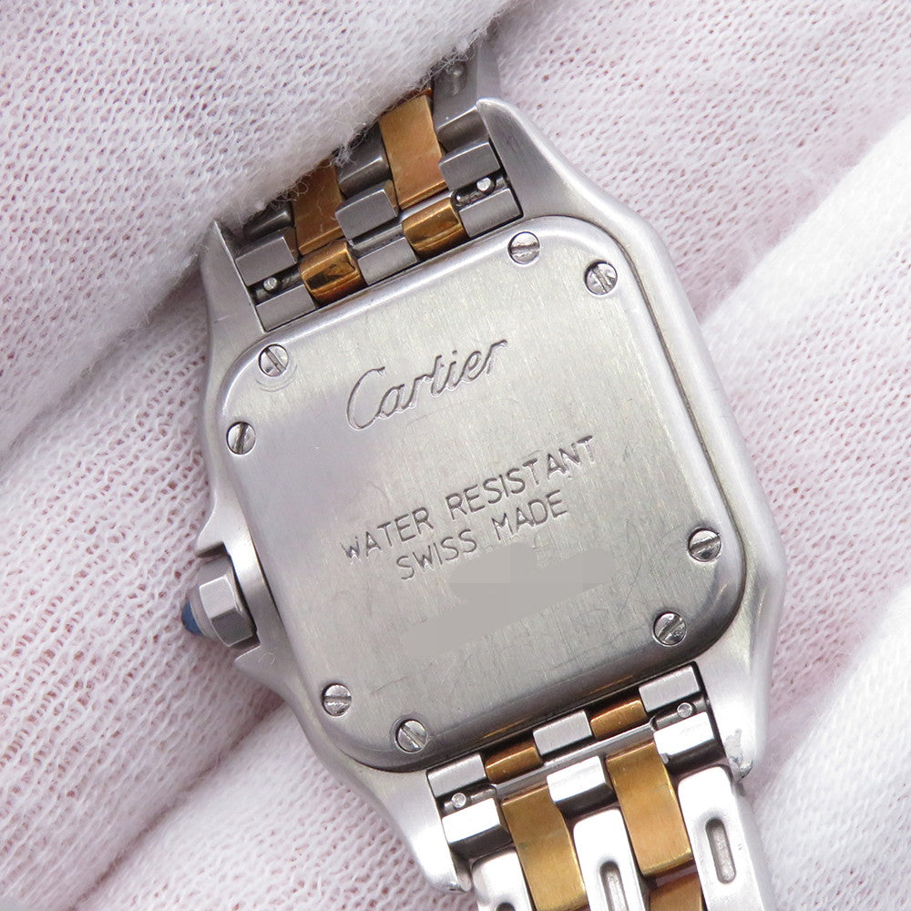 CARTIER PANTHERE SM 2 Row H30mm×W22mm Stainless Steel K18YG Ivory DialW25029B6