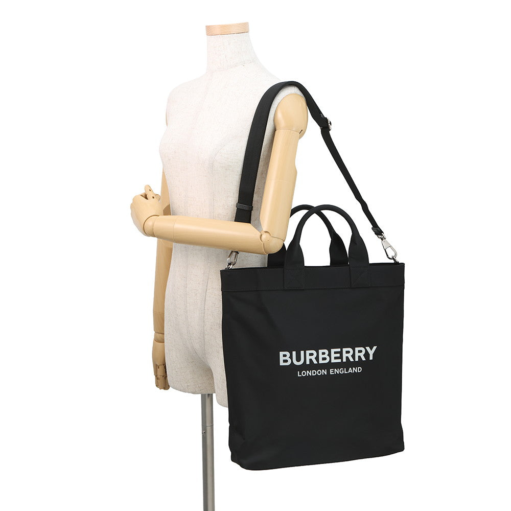 BURBERRY Artier 2WAY Tote Bag Black8026233 Nylon