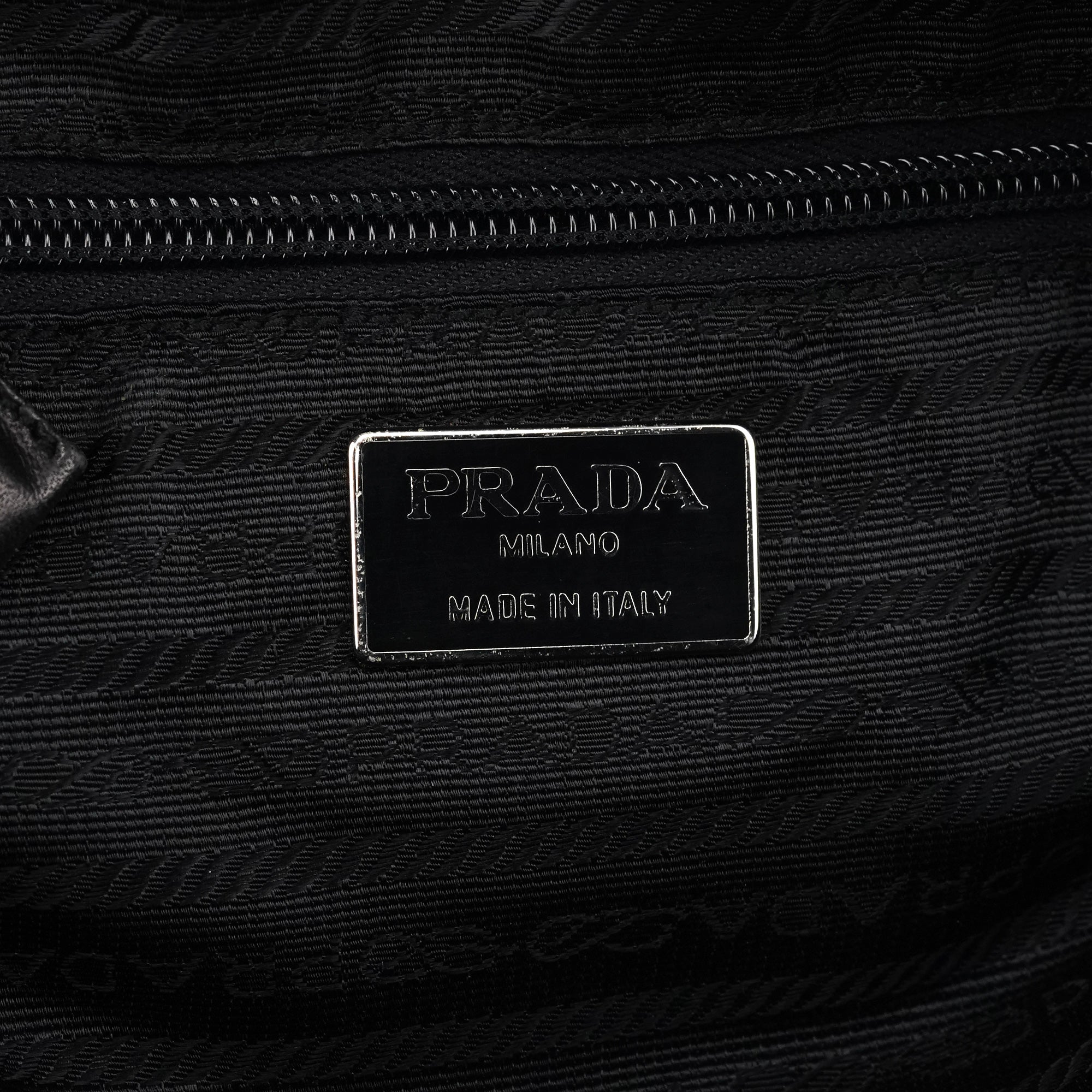 Black Tessuto Nappa Nylon Tote Bag