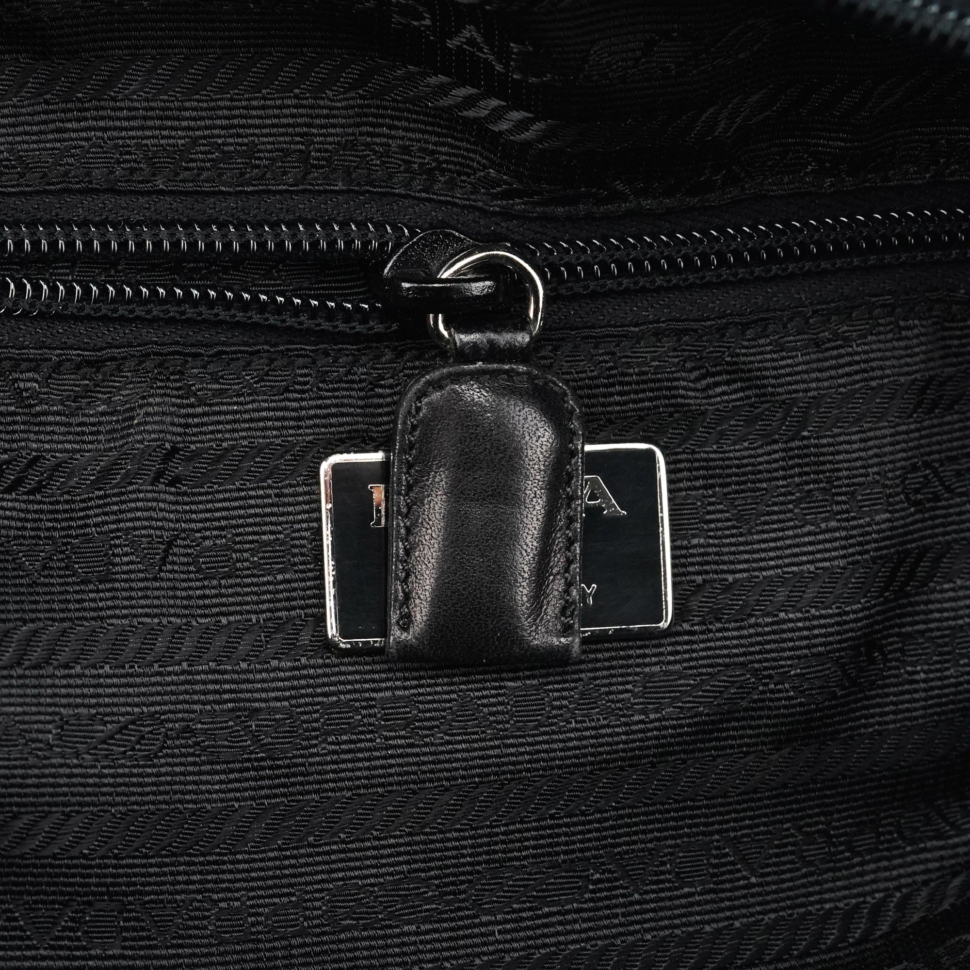 Black Tessuto Nappa Nylon Tote Bag