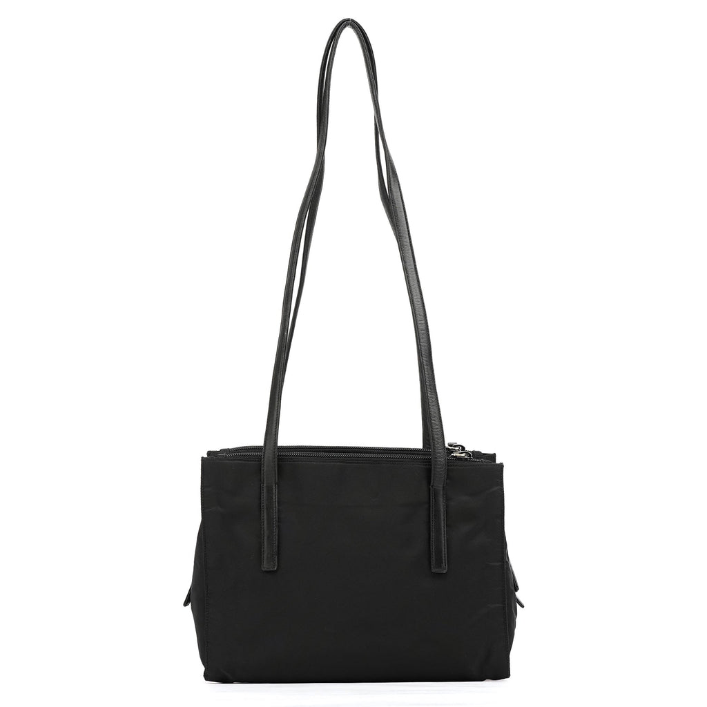 Black Tessuto Nappa Nylon Tote Bag