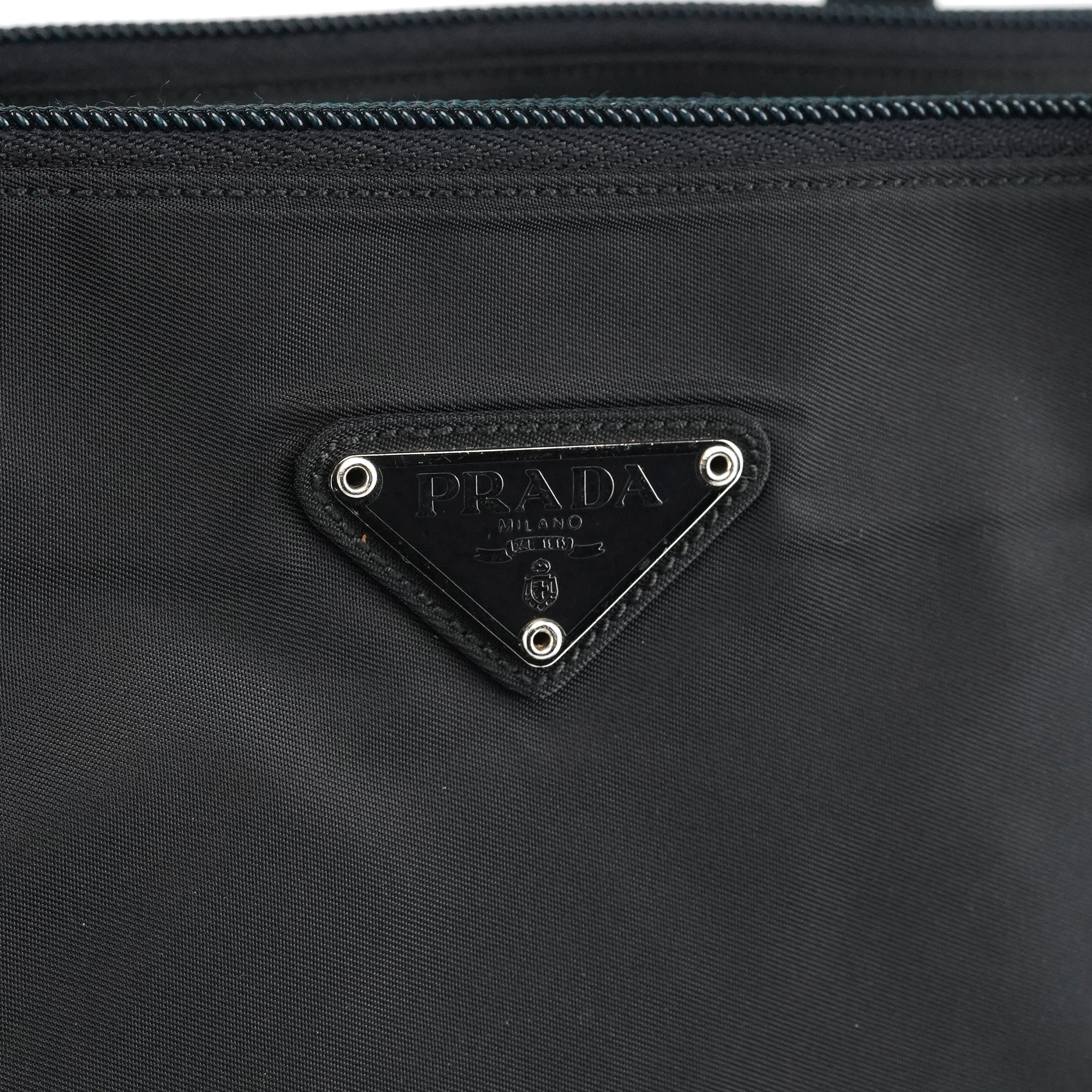Black Tessuto Nappa Nylon Tote Bag