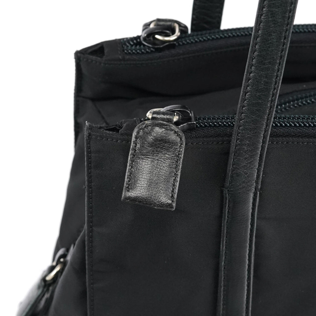 Black Tessuto Nappa Nylon Tote Bag